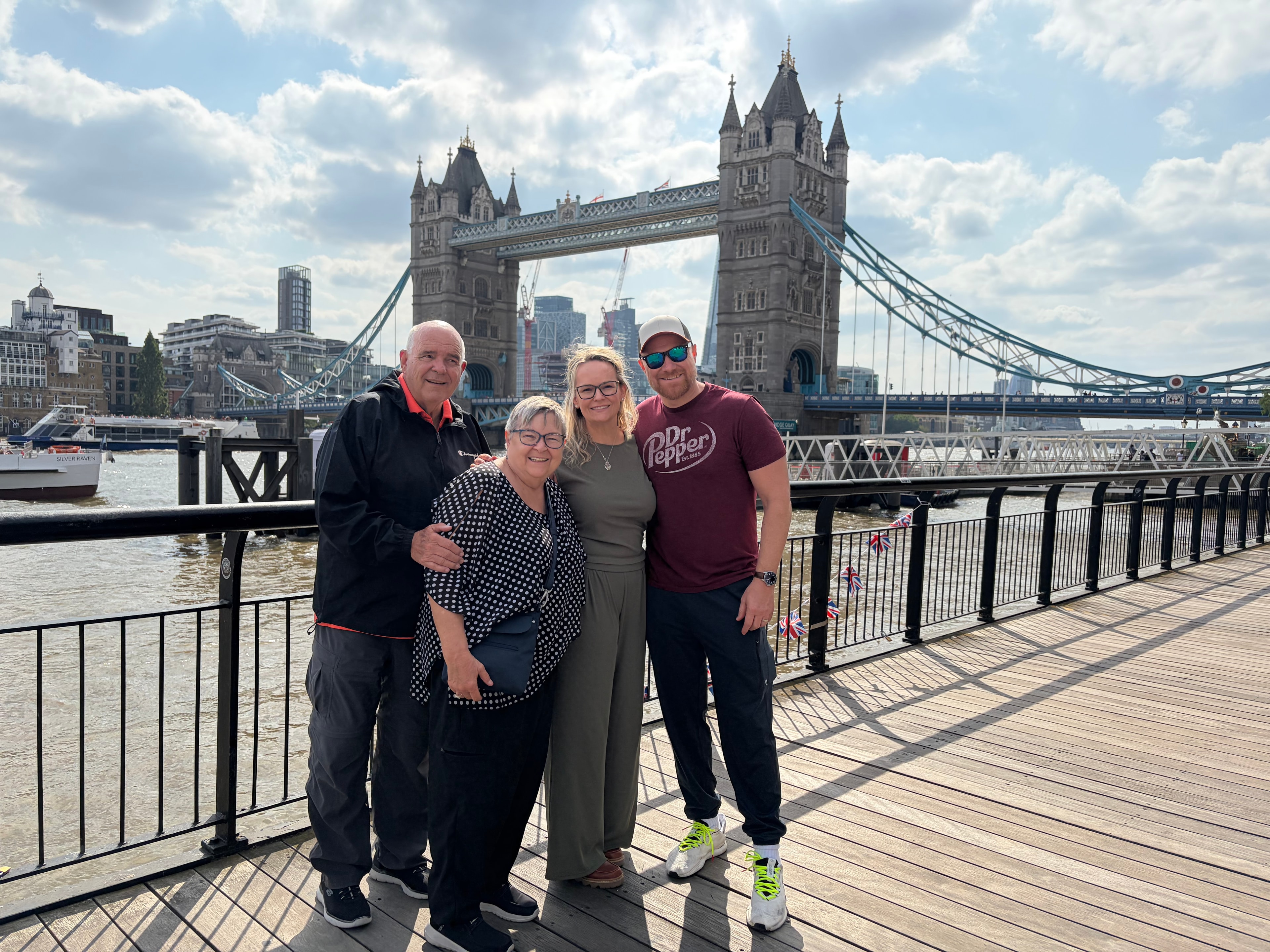 Family at Tower Bridge London